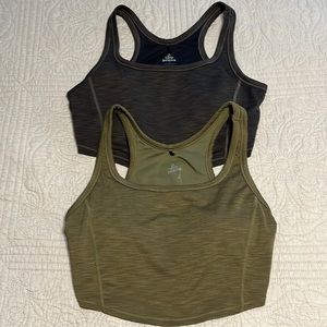 Prana Becksa Sports Bras, lot of 2 green gray
